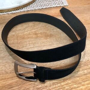 Hugo Boss Men’s Italian made Black Suede Belt